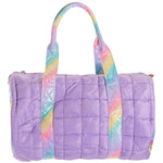 Quilted Lavender Shimmer Duffle - Denny's