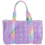 Quilted Lavender Shimmer Duffle - Denny's
