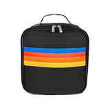 Black Puffer Lunchbox Stripe Pocket - Denny's