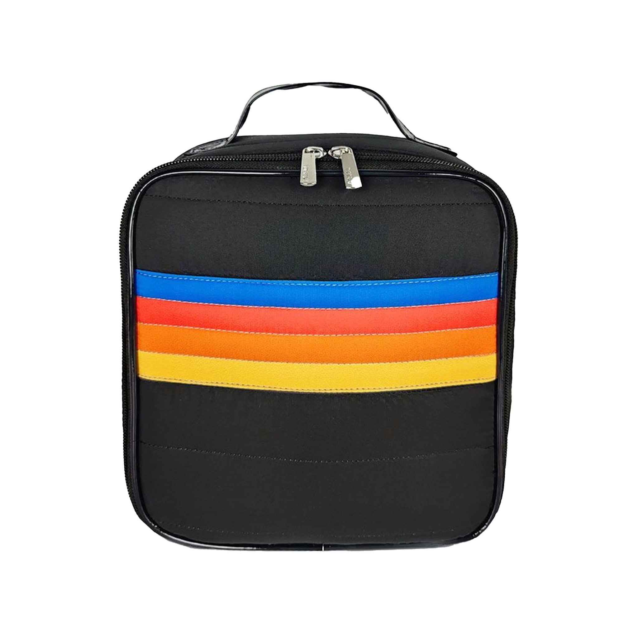 Black Puffer Lunchbox Stripe Pocket - Denny's