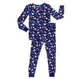 Charlie 2pc Long Sleeve Long Pant Space Lounge Set