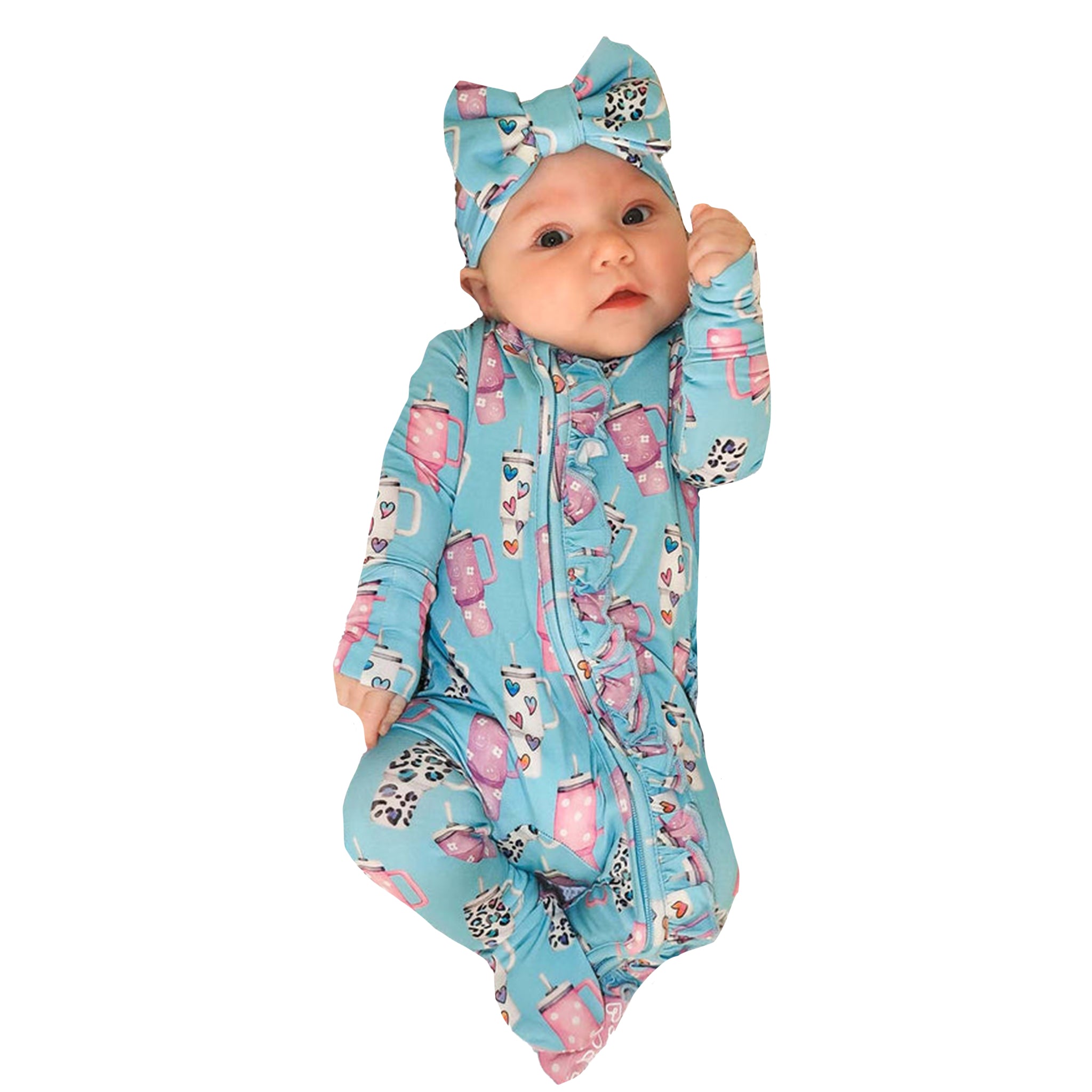 Skylar Ruffle Footie - Denny's