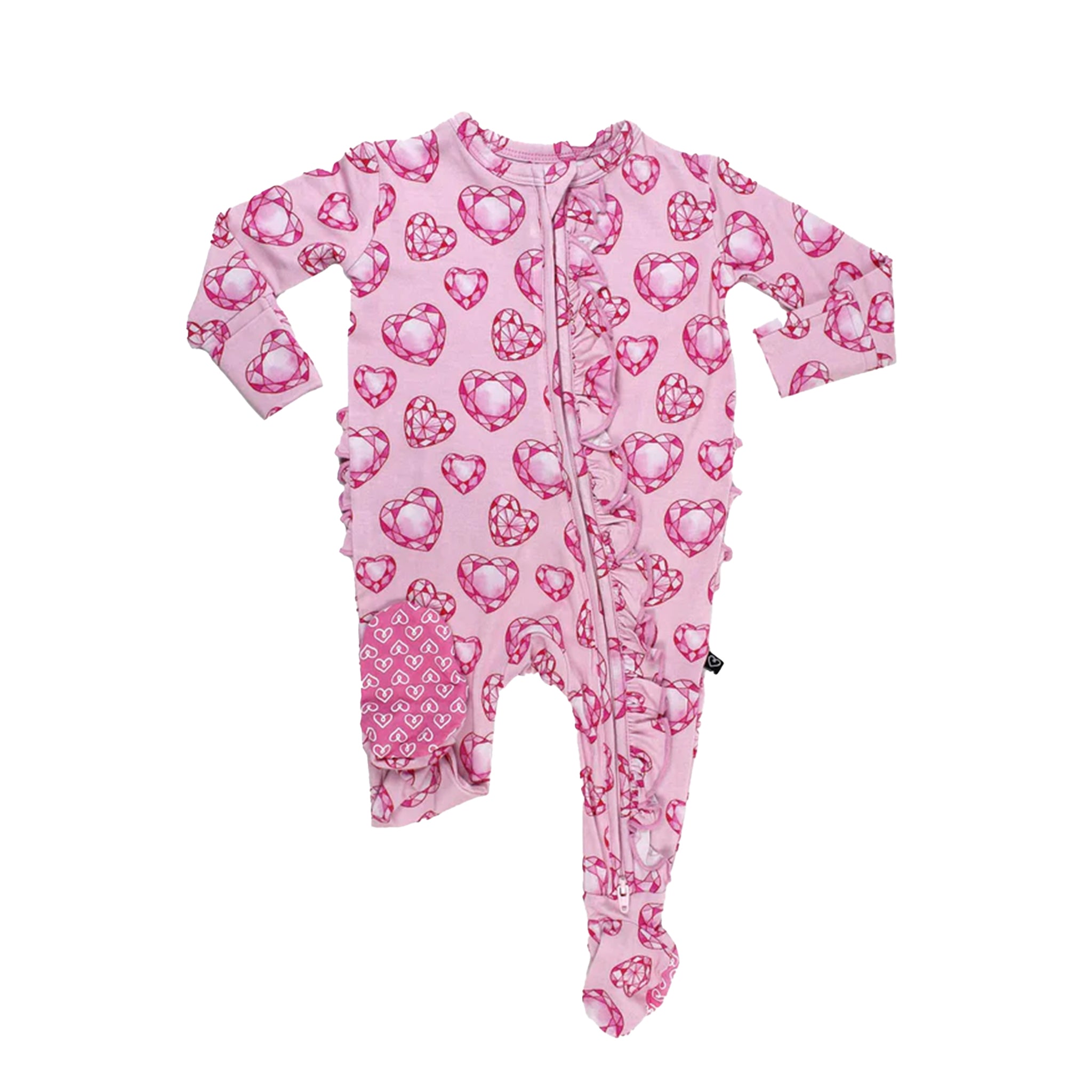 Jade Ruffle Footie - Denny's