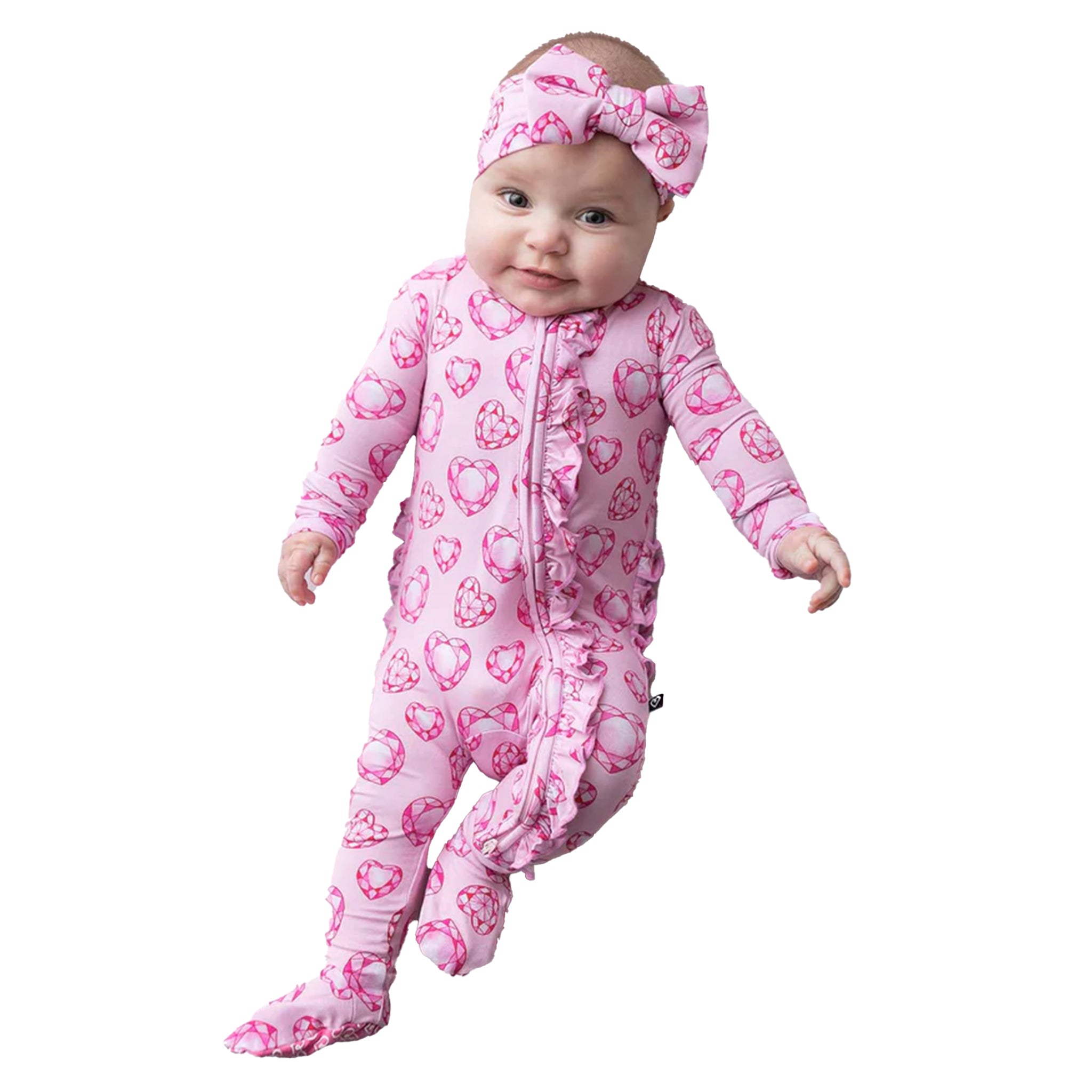 Jade Ruffle Footie - Denny's