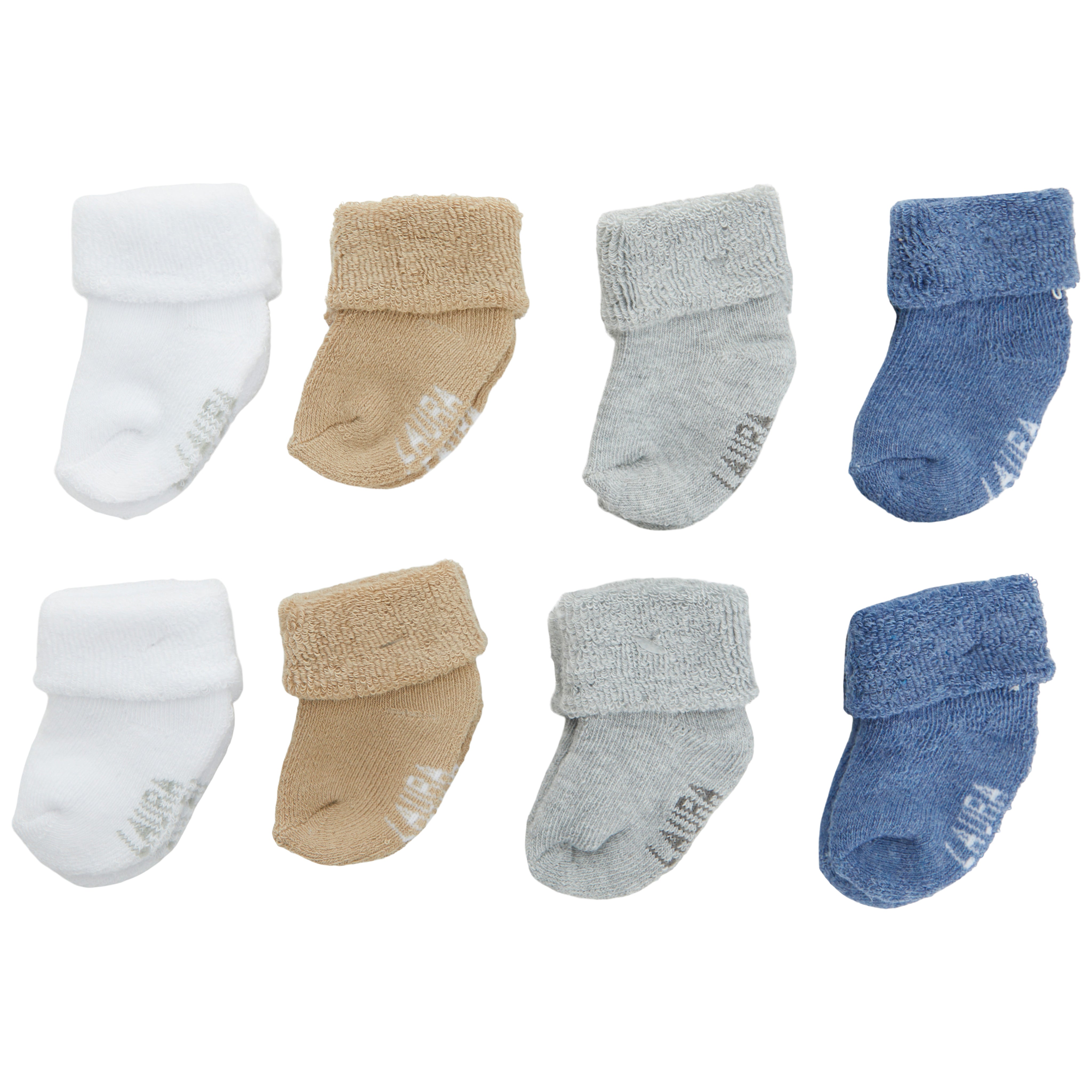 8pk Terry Boy Sock Set - Denny's
