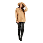 Mia Peyton Button Down Shacket - Denny's