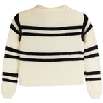 Striped Cropped Collared Sweater - Denny's
