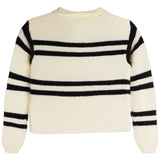 Striped Cropped Collared Sweater - Denny's