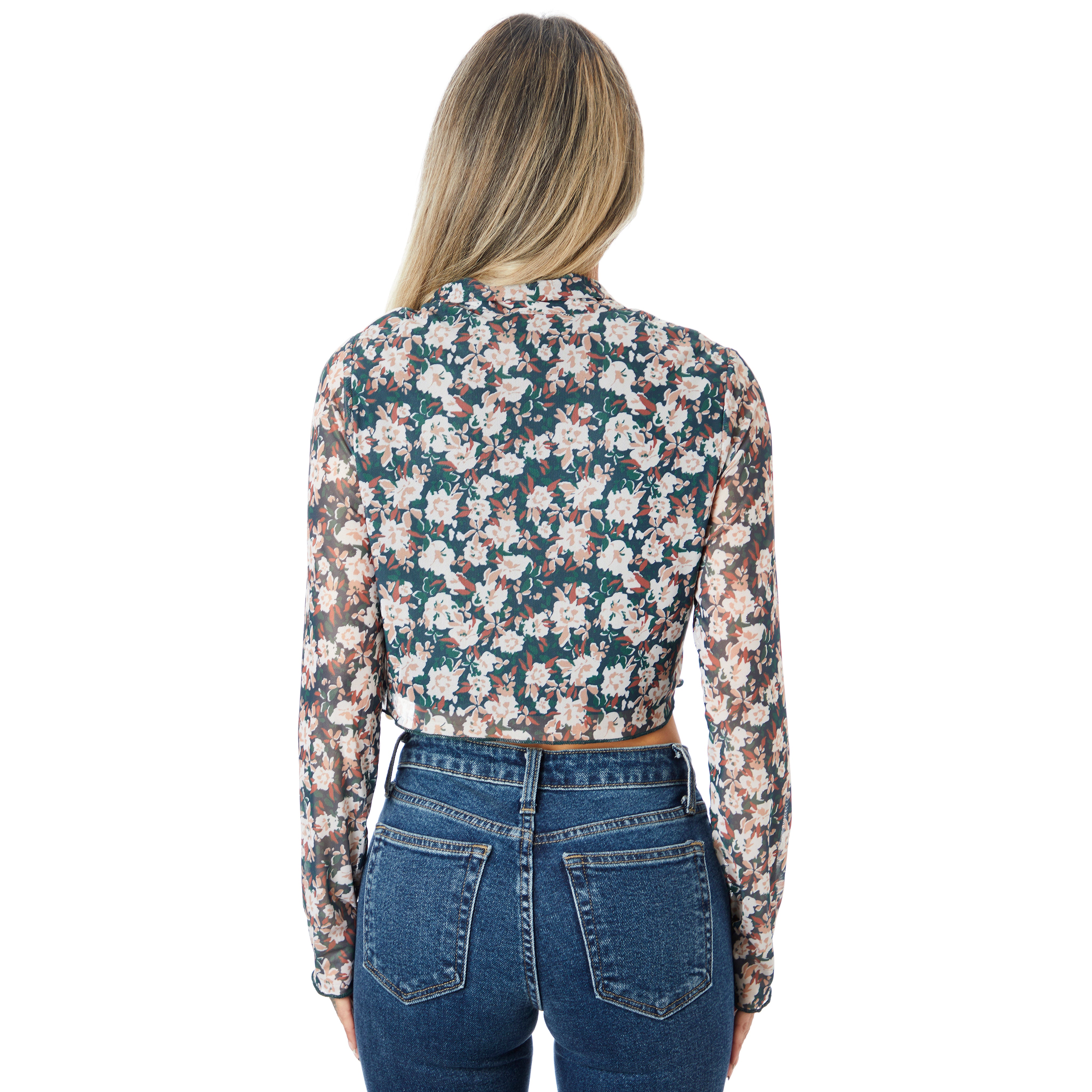 Dreamchaser Crop Mesh Shirt - Denny's