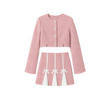 2pc Tweed Skirt Set