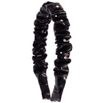 Faux Leather Crinkle Headband - Denny's
