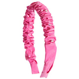 Faux Leather Crinkle Headband - Denny's