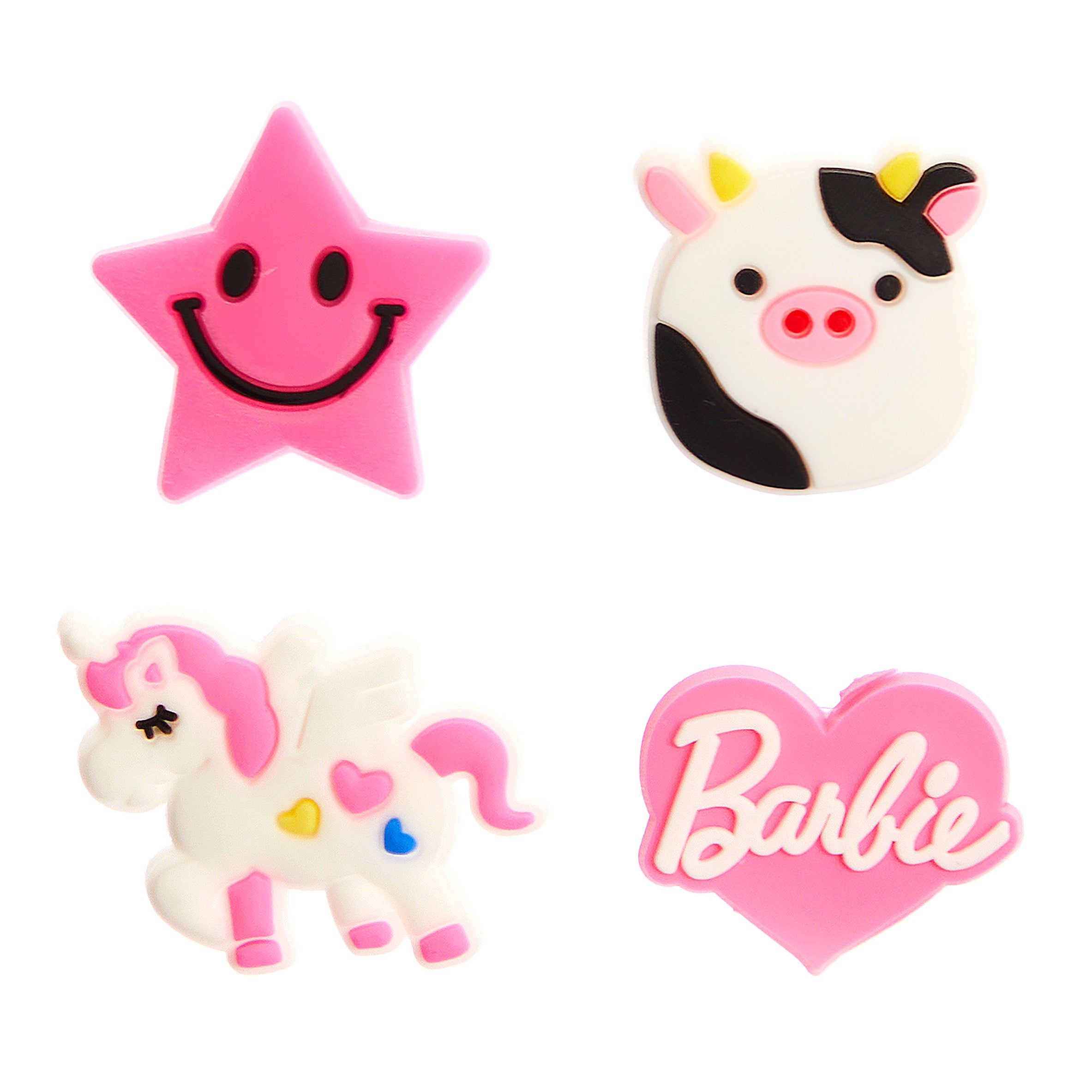Squish, Barbie, Star & Unicorn Light Up Shoe Charms - Denny's