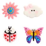 Butterfly, Lady Bug, Flower & Cloud Light Up Shoe Charm - Denny's