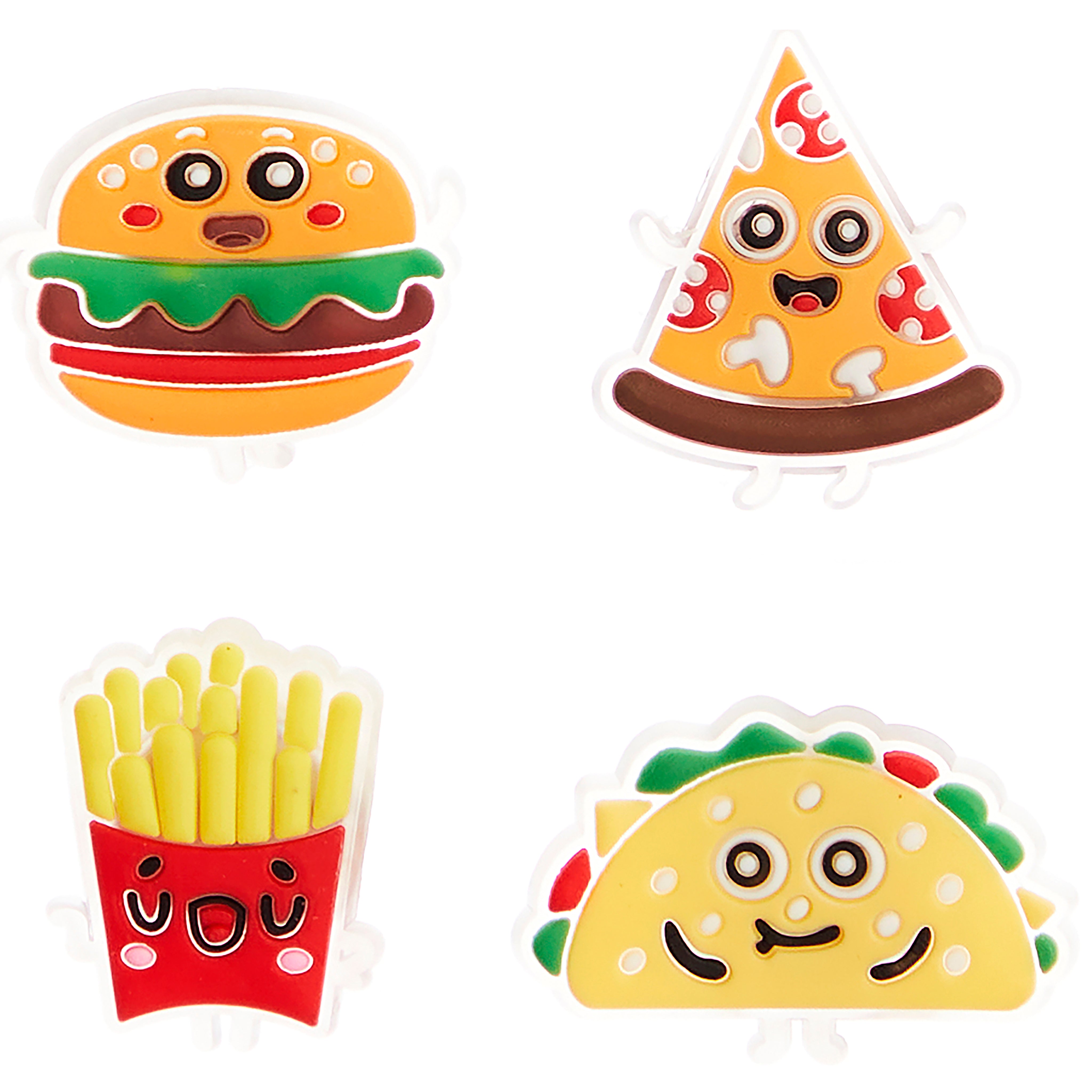 Pizza. Burger, Fries & Taco Light Up Shoe Charm - Denny's