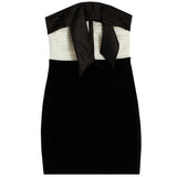 Leni Velour Dress With Bow