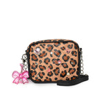 Leopard Crossbody Bag w/Bow Charm
