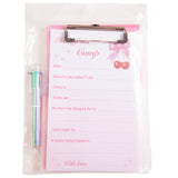 Cherry Bow Stationary Set - Large