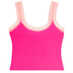 Liana White Lace Trim Tank - Denny's