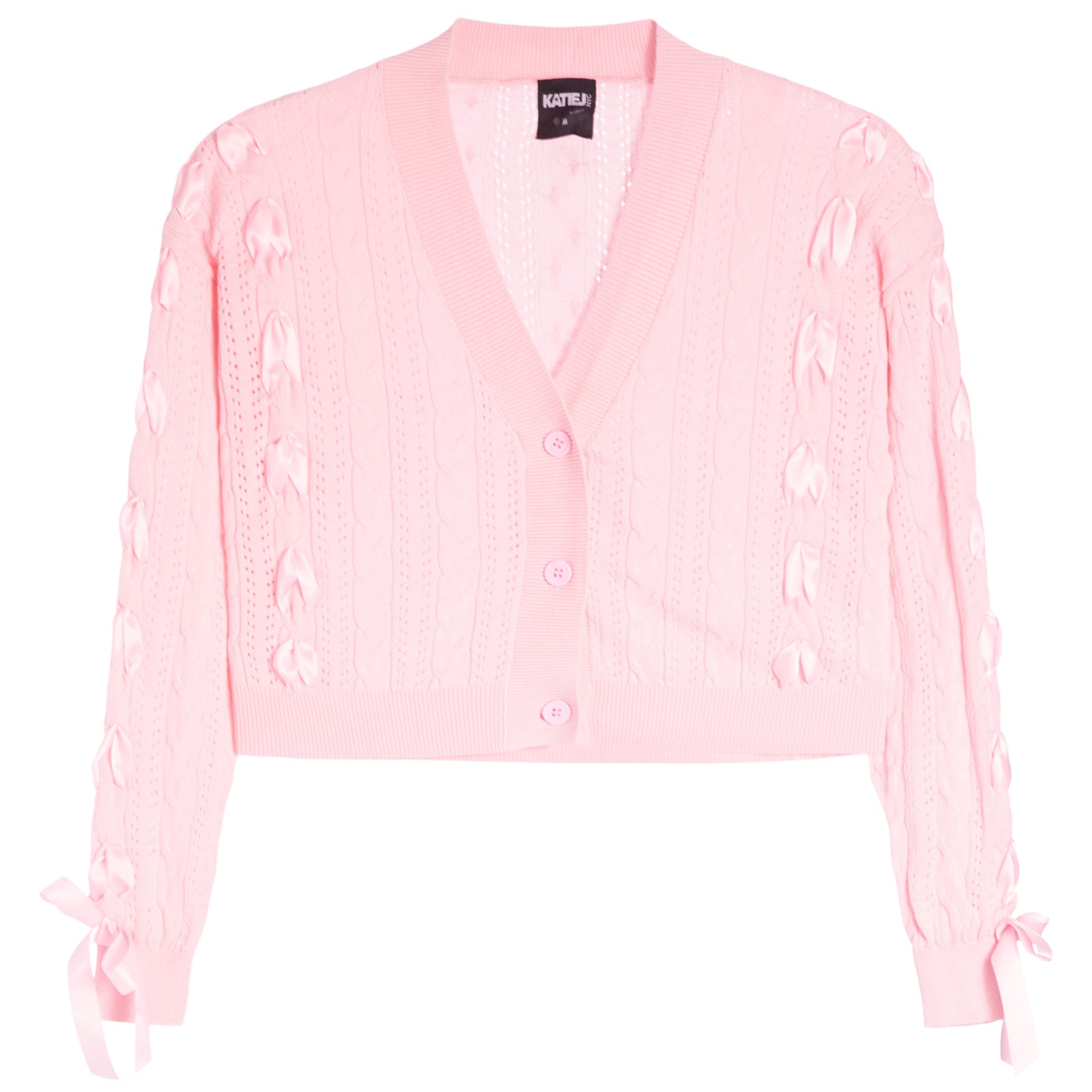 Ribbon Sweater Cardigan - Denny's