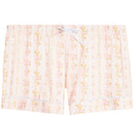 Lily Shabby Floral Stripe Cropped Short Set - Denny's