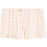 Lily Shabby Floral Stripe Cropped Short Set - Denny's