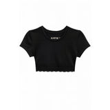 Lindsay Lace Trim Tee - Denny's
