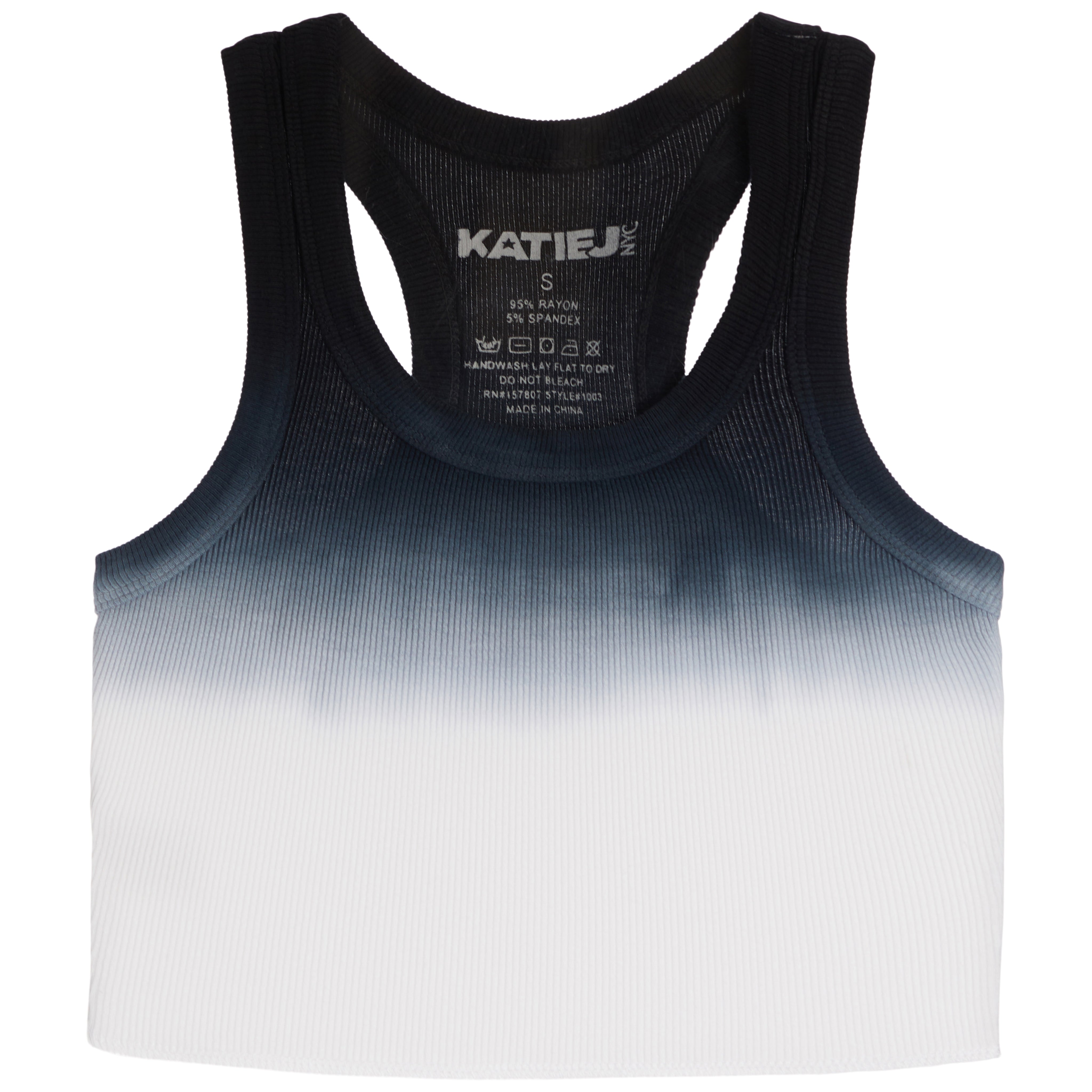 Livi White Black Dip Dye Tank - Denny's