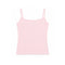 Pink spaghetti strap tank top on a white background