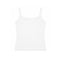 White spaghetti strap tank top on a white background
