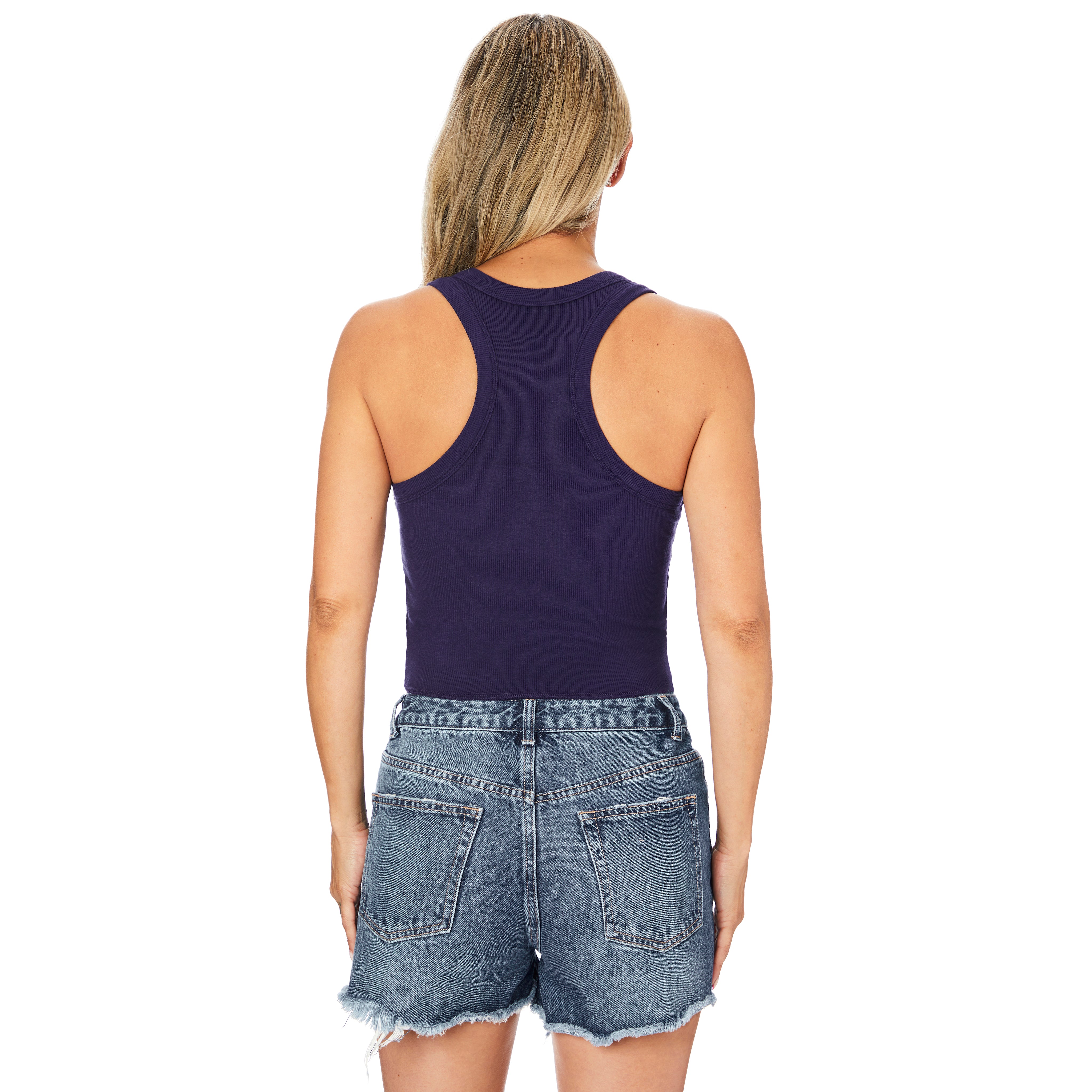 Livi Ribbed Crop Tank - Denny's