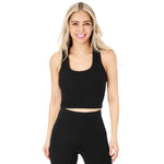 Livi Ribbed Crop Tank - Denny's