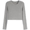 Livi Ribbed Cropped Top - Denny's