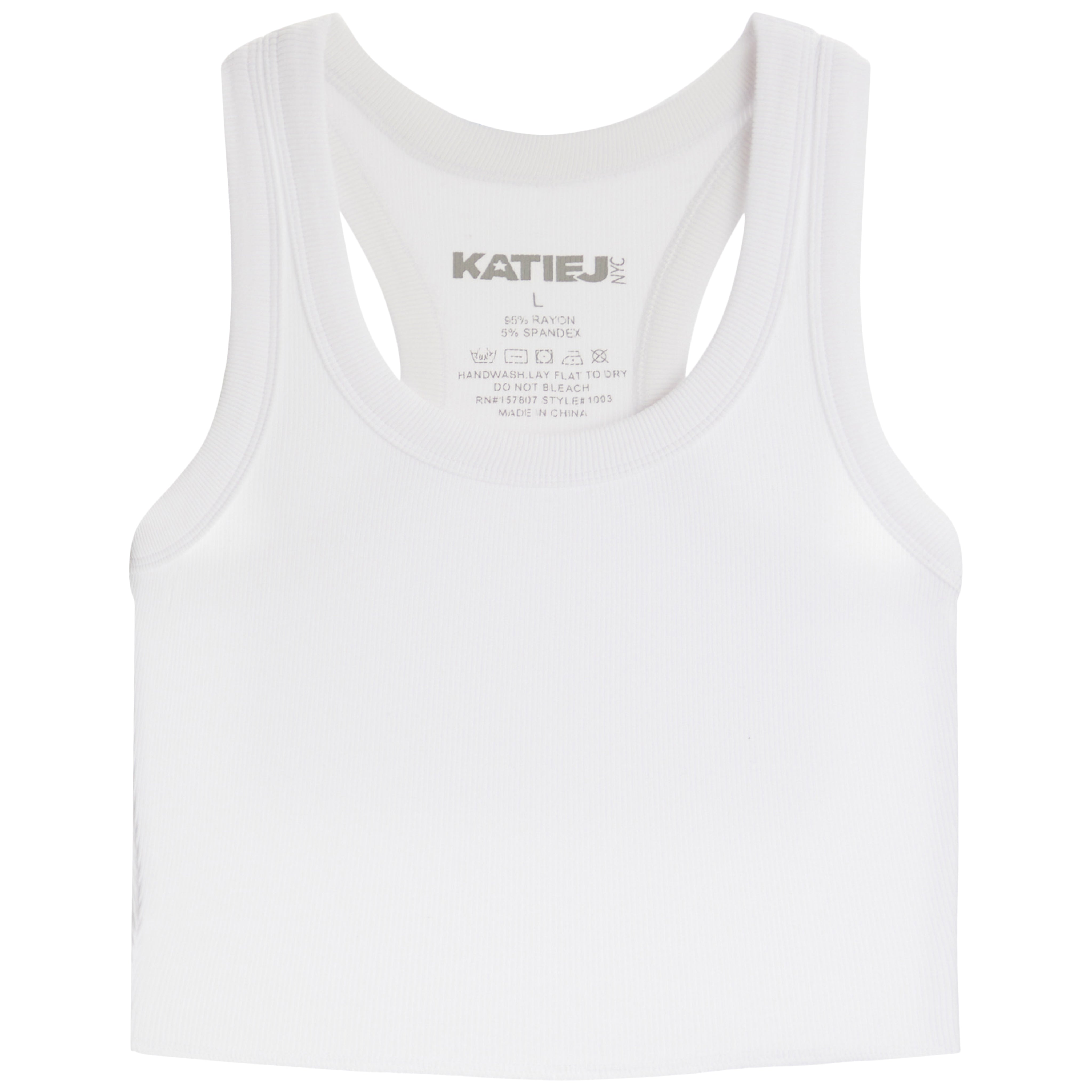 Ribbed Crop Tank Top - Denny's