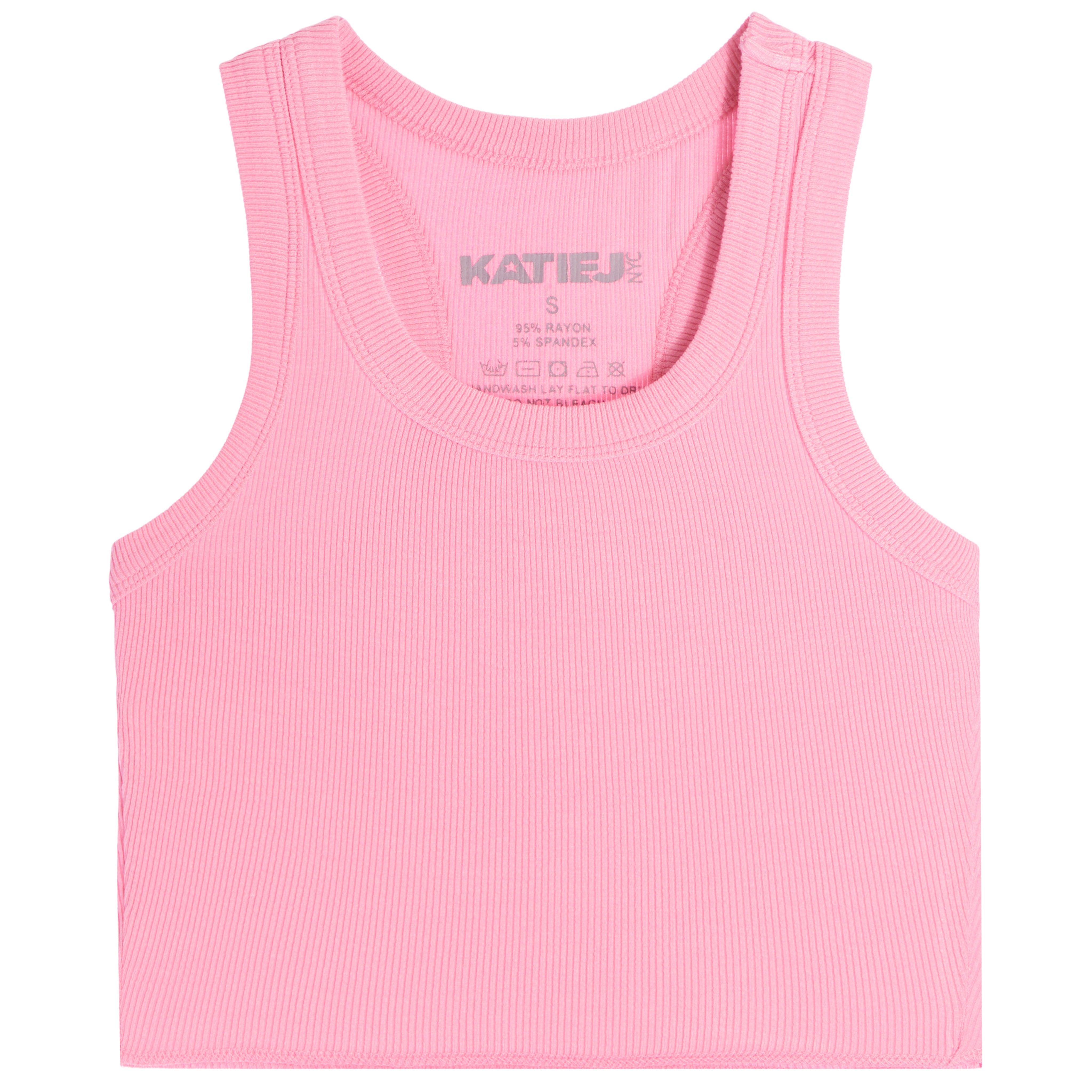 Livi Ribbed Crop Tank Top - Denny's