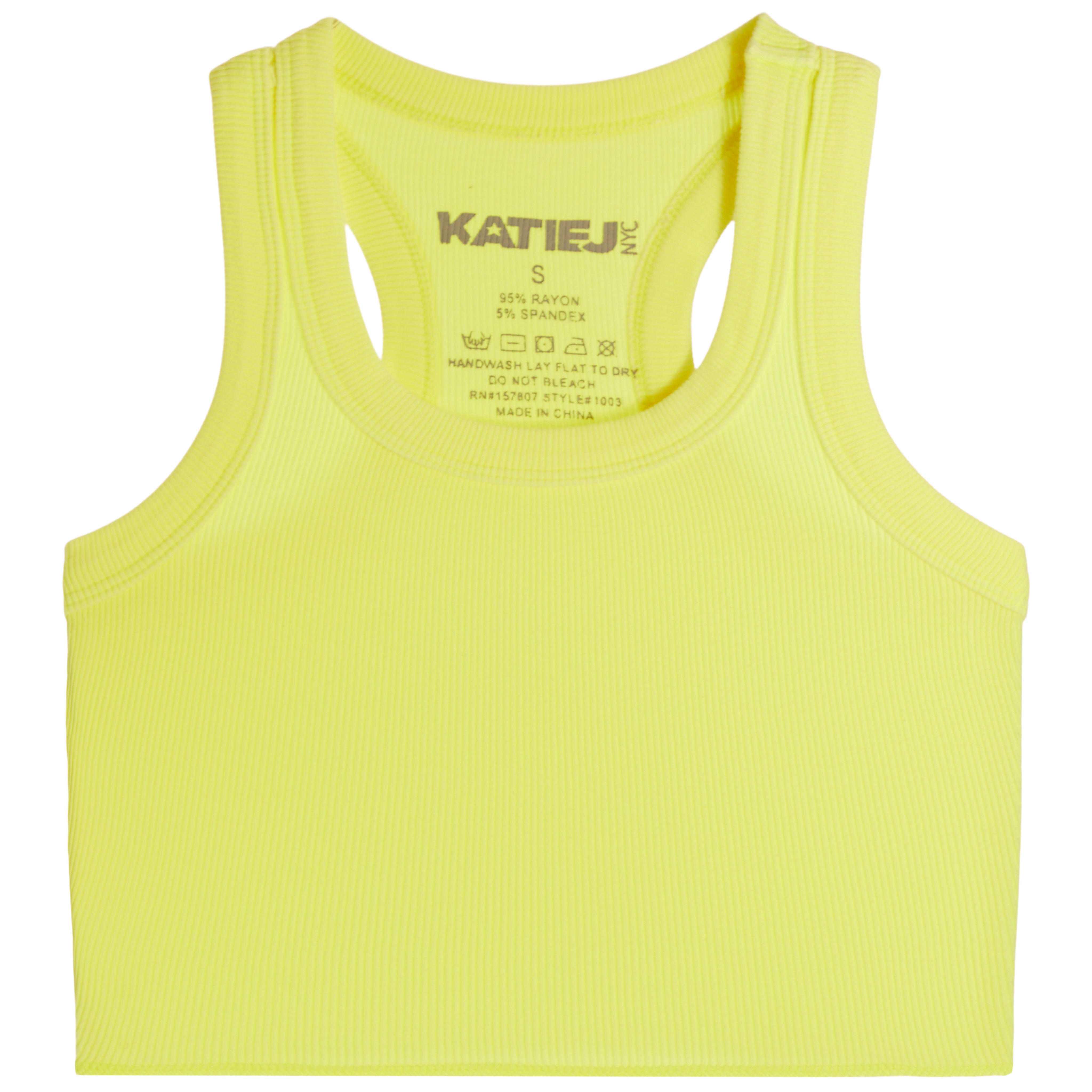 Livi Ribbed Crop Tank Top - Denny's