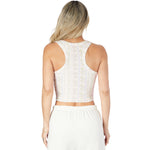 Livi Shabby Floral Stripe Tank - Denny's
