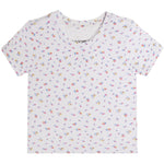 Livi Ribbed Floral Tee - Denny's