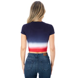 Livi Navy Papaya Dip Dye Tee - Denny's