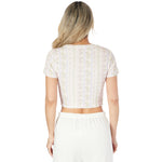 Livi Shabby Floral Stripe Tee - Denny's