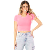 Livi Ribbed Tee - Denny's