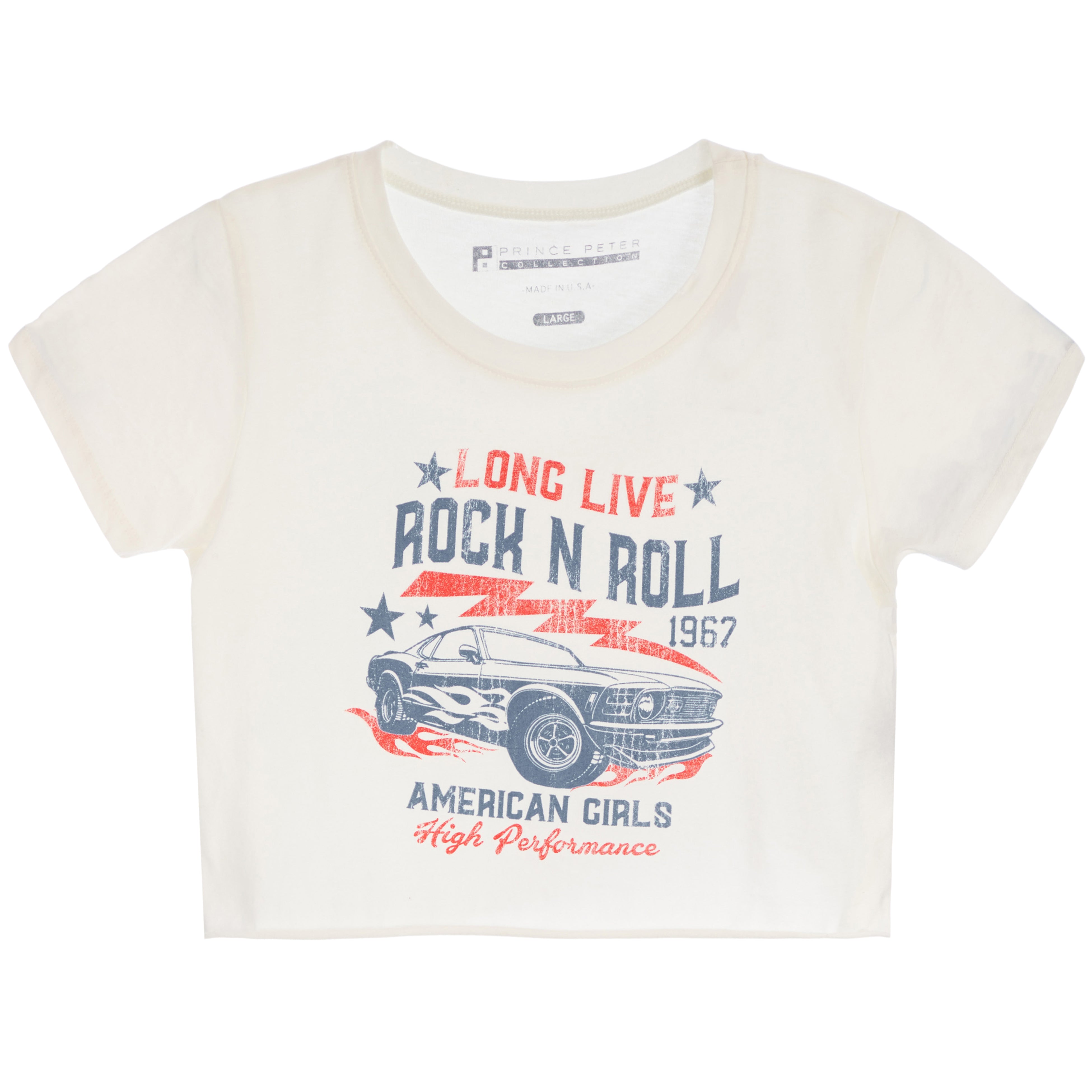 Long Live Car Crop Tee - Denny's