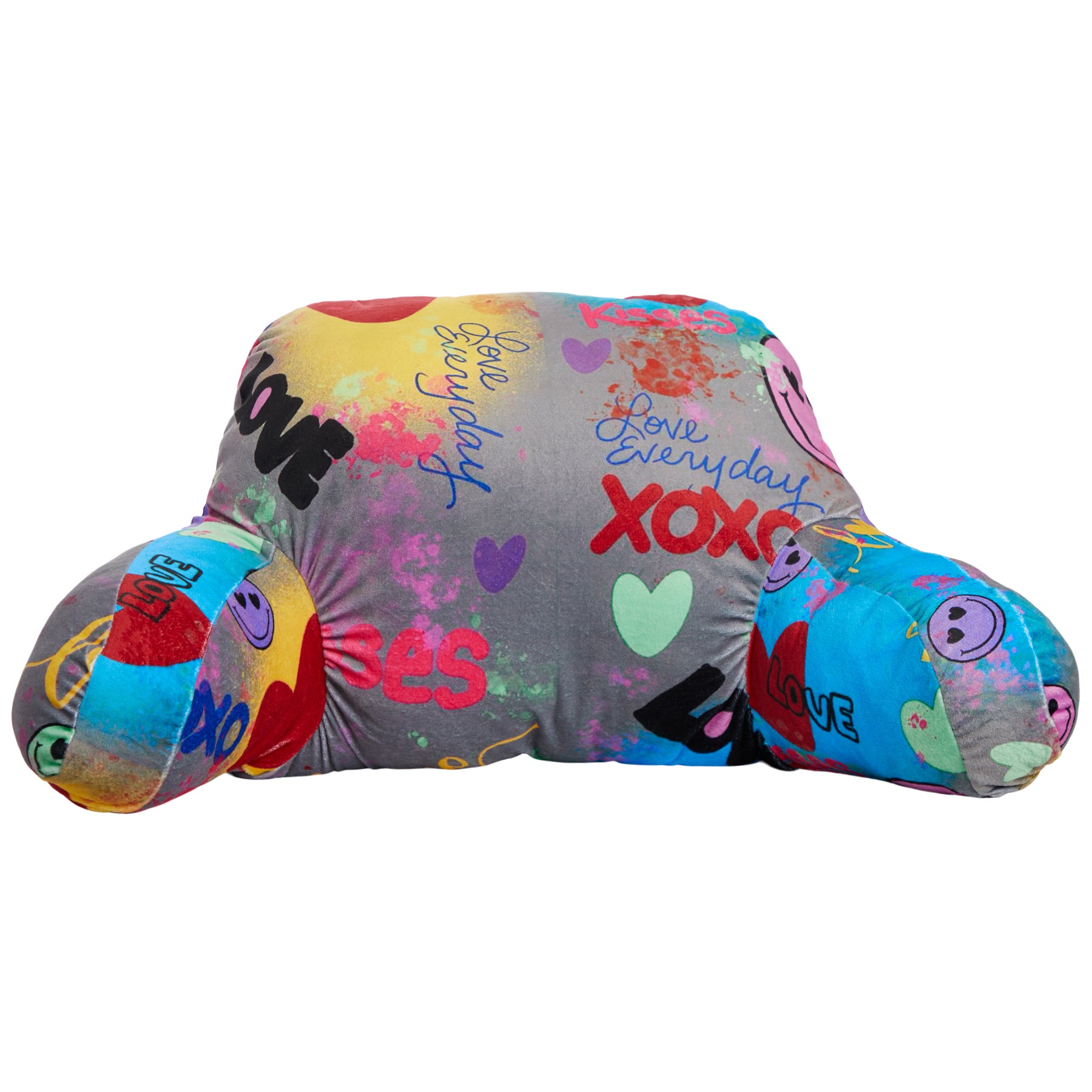 Happy Love Grey Lounge Pillow - Denny's