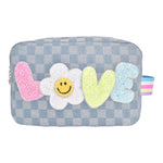 Daisy Love Checkerboard Denim Pouch - Denny's