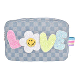 Daisy Love Checkerboard Denim Pouch - Denny's