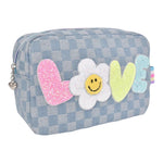 Daisy Love Checkerboard Denim Pouch - Denny's