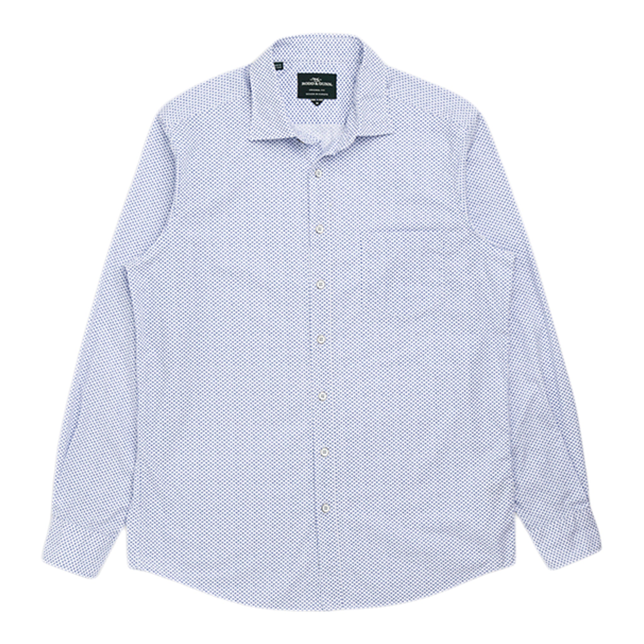 The Bluff Long Sleeve Printed Shirt Snow - Denny's