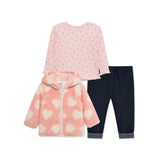3pc Heart Sherpa Set
