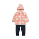 3pc Heart Sherpa Set