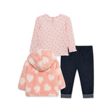 3pc Heart Sherpa Set